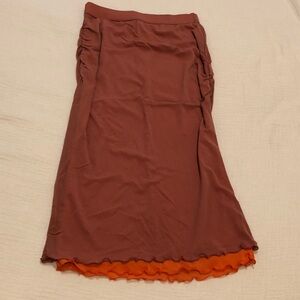 NET Free People Mesh Midi Skirt